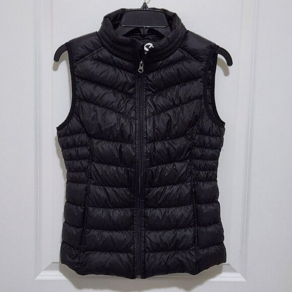 Be Boundless Women's S Black Down Feather Puffer Vest Full Zip - Picture 1 of 7